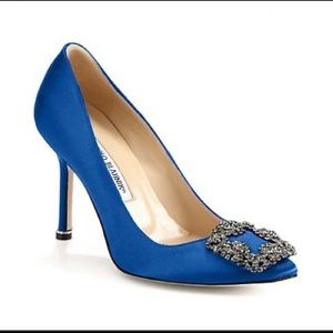 Manolo Blahnik Blue Hangisi Heels 💙✨
